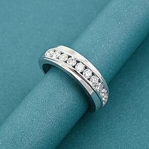 Luxuriant Lab Grown Diamond Men's Ring in Sterling Silver 1.00 ctw (Size 10.0)