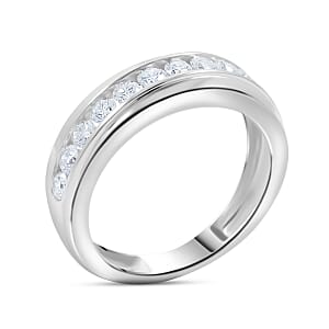 Luxuriant Lab Grown Diamond Men's Ring in Sterling Silver 1.00 ctw (Size 10.0)