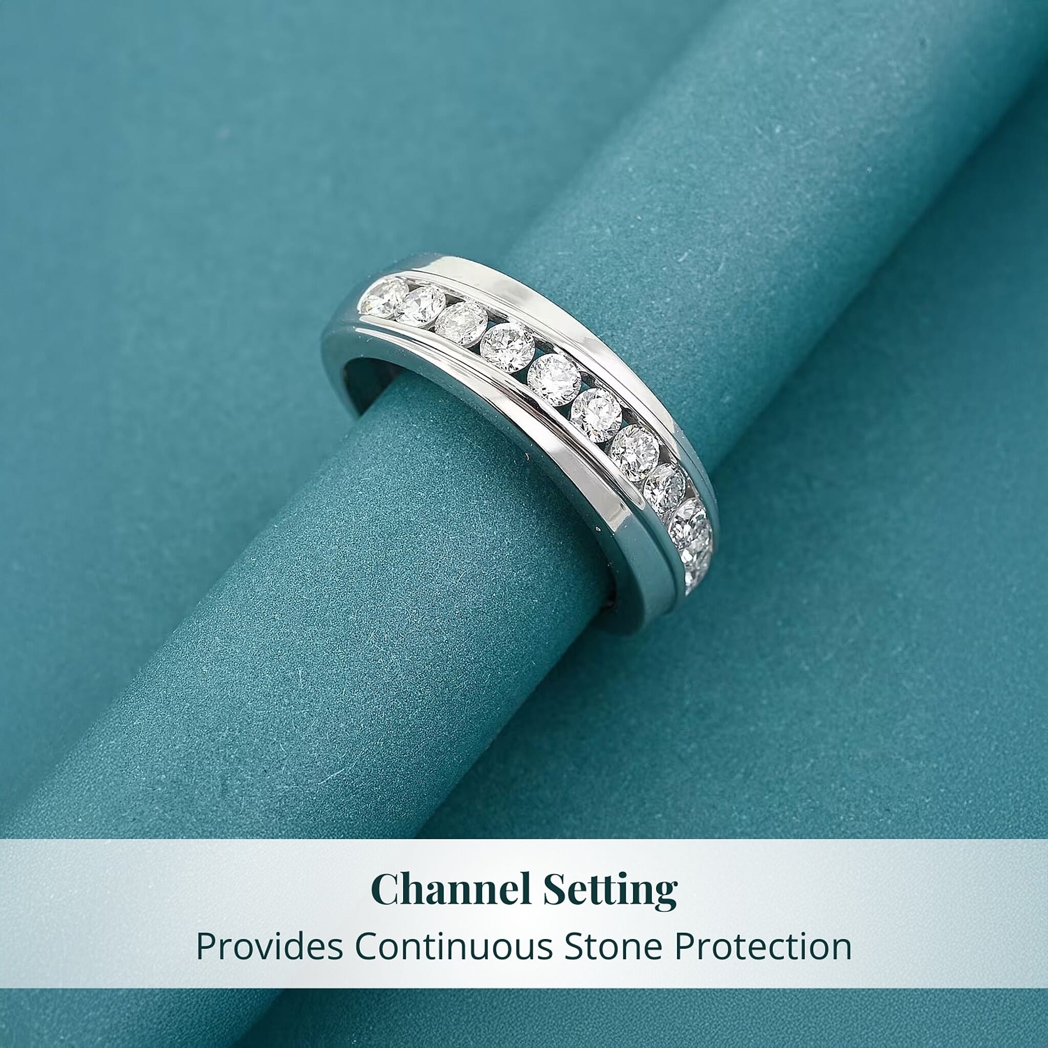 Luxuriant Lab Grown Diamond Men's Ring in Sterling Silver 1.00 ctw (Size 10.0)