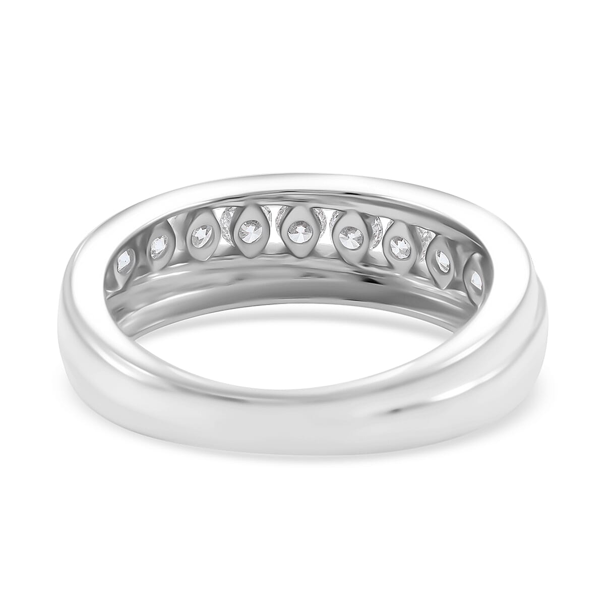 Luxuriant Lab Grown Diamond Men's Ring in Sterling Silver 1.00 ctw (Size 10.0) image number 4