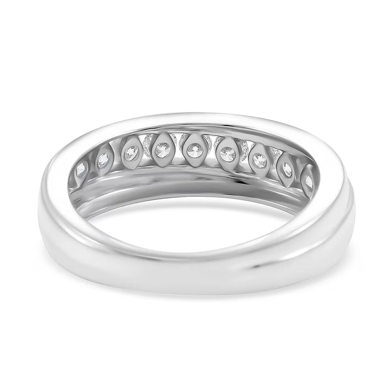 Luxuriant Lab Grown Diamond Men's Ring in Sterling Silver 1.00 ctw (Size 10.0)