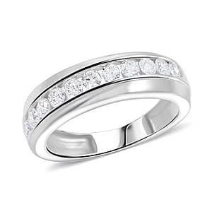 Luxuriant Lab Grown Diamond Men's Ring in Sterling Silver 1.00 ctw (Size 11.0)