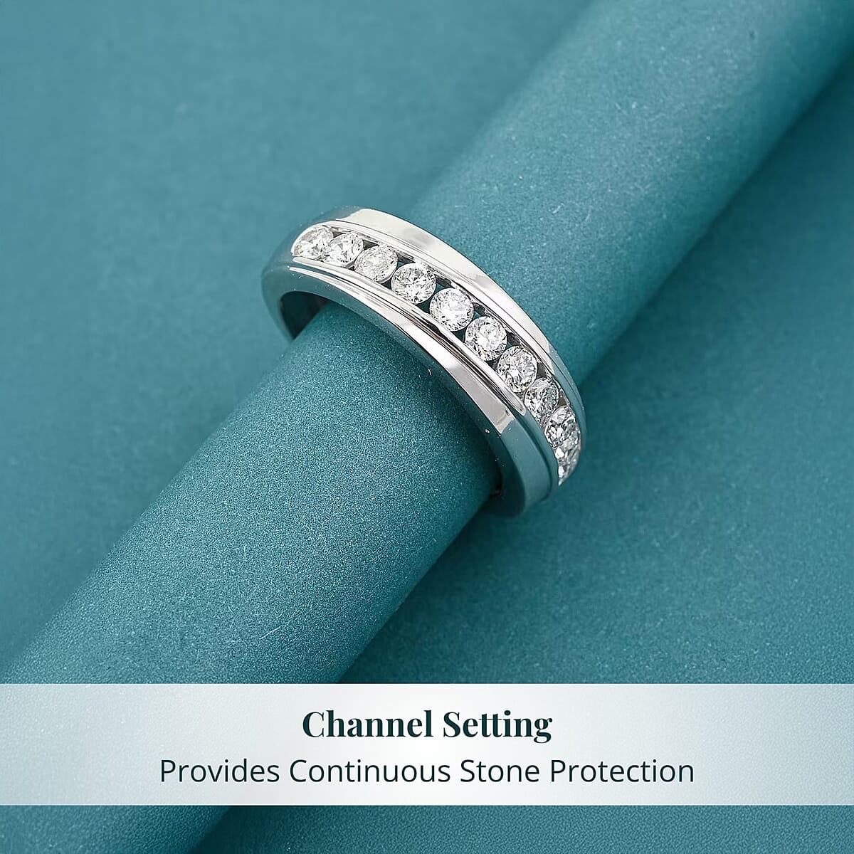 Luxuriant Lab Grown Diamond Men's Ring in Sterling Silver 1.00 ctw (Size 11.0) image number 4