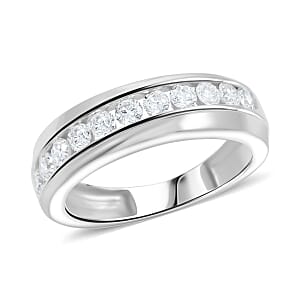 Luxuriant Lab Grown Diamond Men's Ring in Sterling Silver 1.00 ctw (Size 12.0)