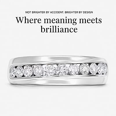 Luxuriant Lab Grown Diamond Men's Ring in Sterling Silver 1.00 ctw (Size 13.0)