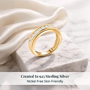 Luxuriant Lab Grown Diamond Men's Ring in 14K YG Over Sterling Silver 1.00 ctw (Size 9.0)