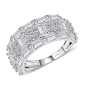 Luxuriant Lab Grown Diamond Ring in Sterling Silver 3.65 ctw (Size 6.0)