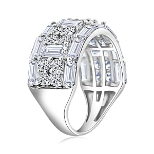 Luxuriant Lab Grown Diamond Ring in Sterling Silver 3.65 ctw (Size 9.0)