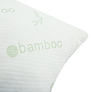 American Thread Collection Set of 2 Microfiber Bamboo Pillows