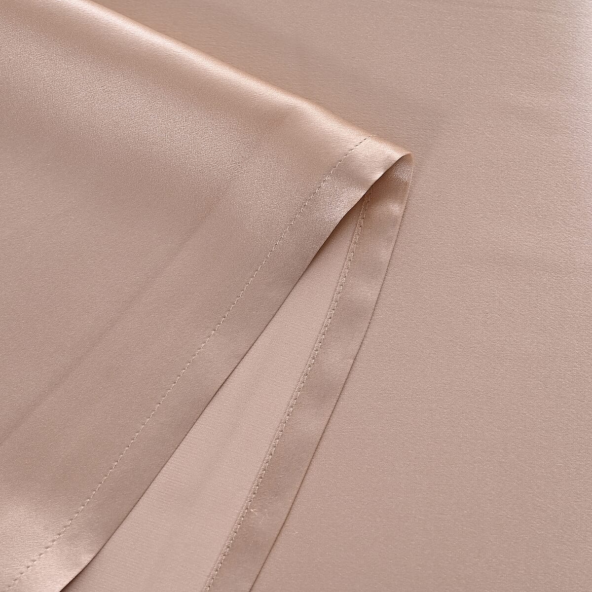 La Marey Signature Print Beige 100% Mulberry Silk 4pcs Sheet Set - Queen image number 5