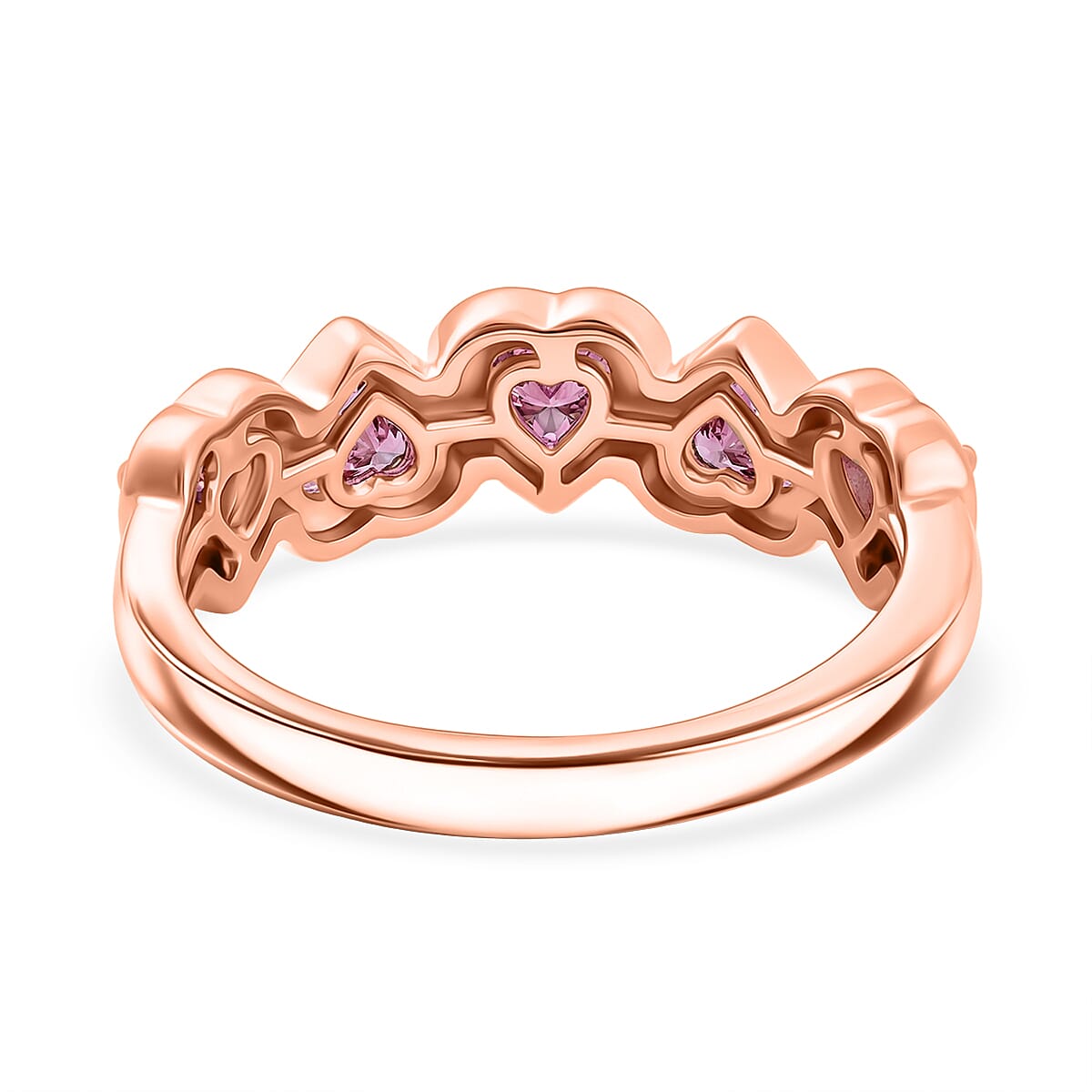 D'Joy Premium Malawi Magenta Garnet 0.85 ctw Midnight Romance Ring in 18K Vermeil Rose Gold Over Sterling Silver (Size 9.0) image number 4