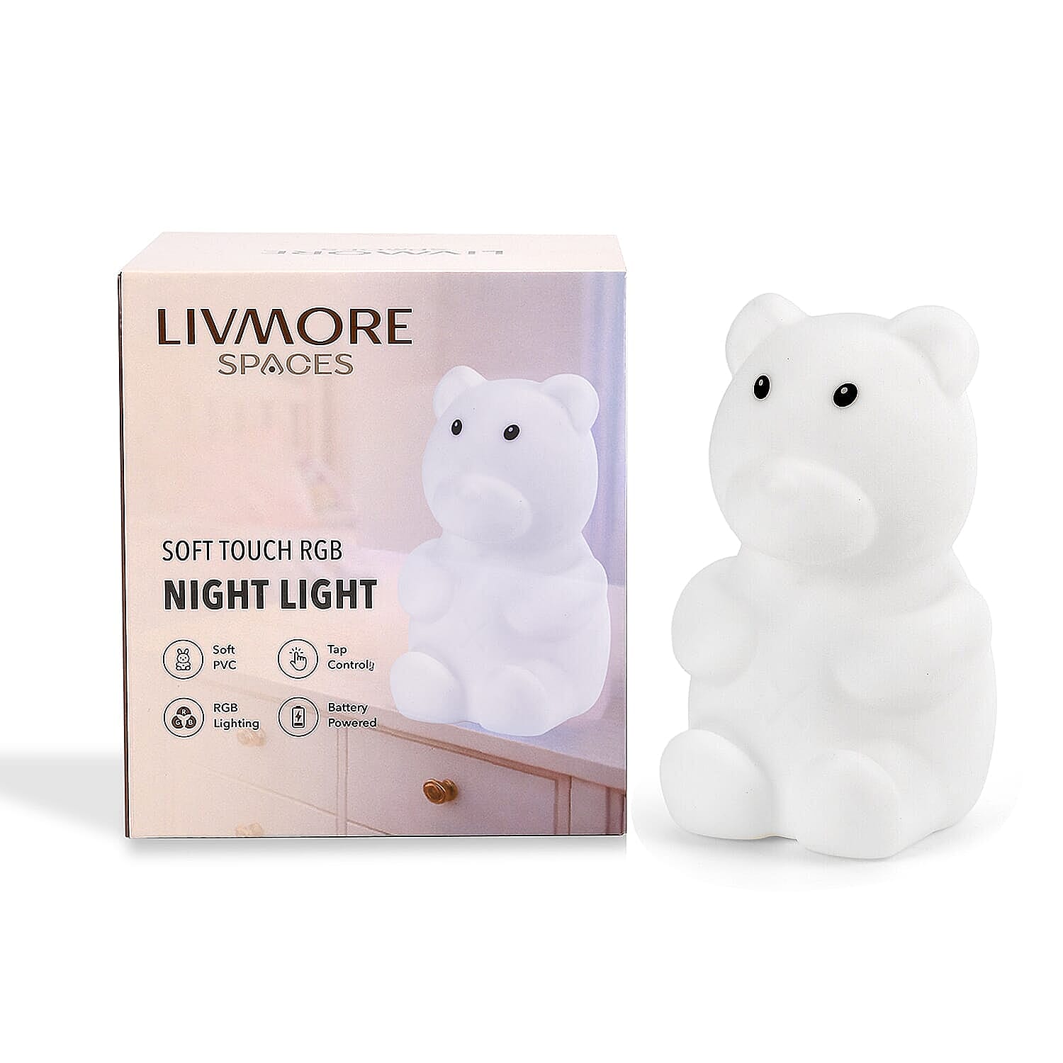Livmore Little Bear RGB LED Light (3xAAA Not Included)