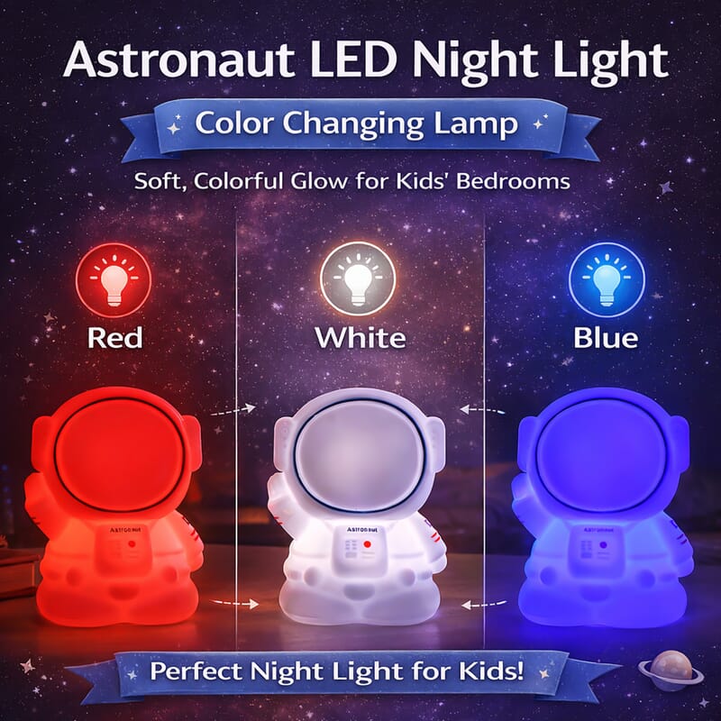 Livmore Astronaut RGB LED Light (3xAAA Not Included)