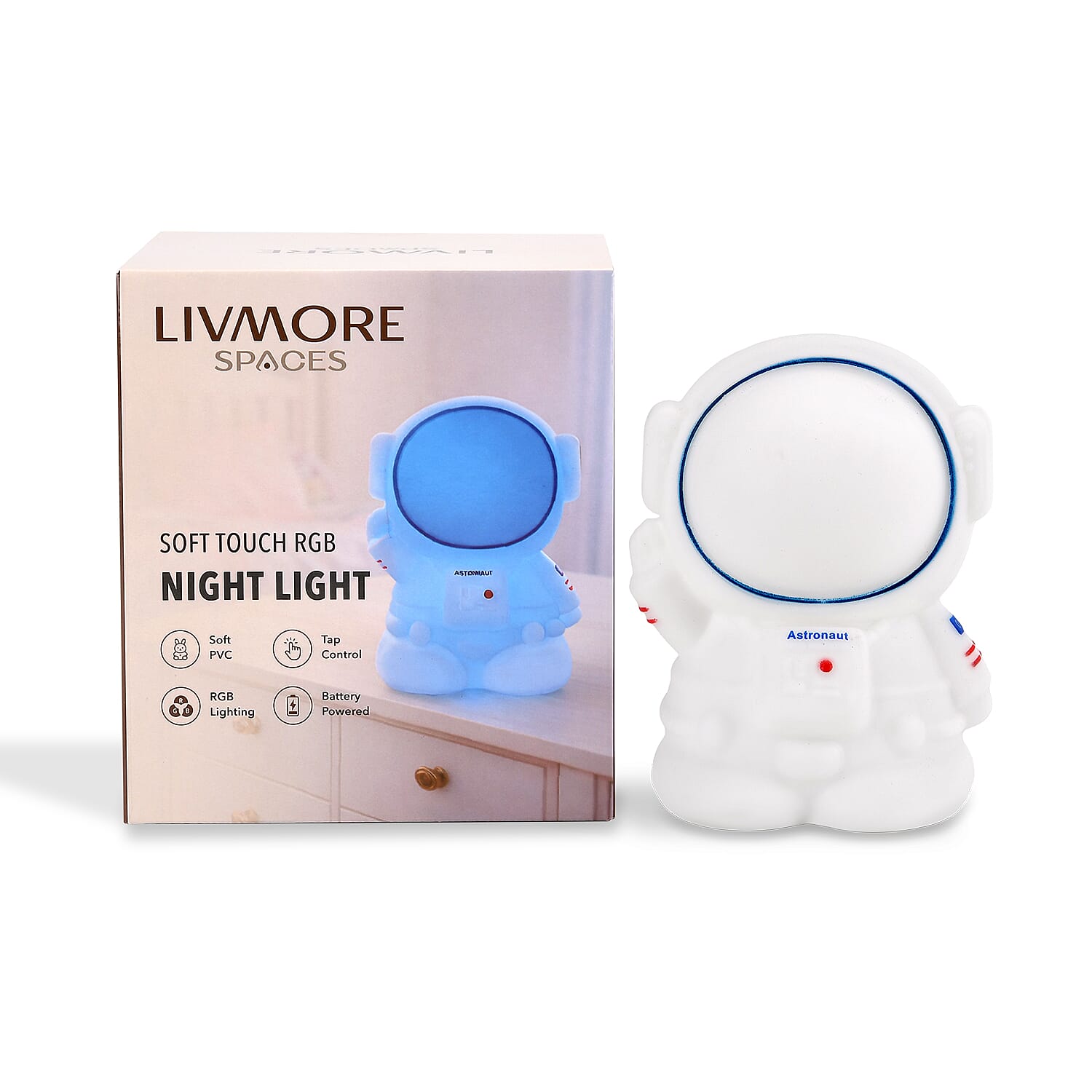 Livmore Astronaut RGB LED Light (3xAAA Not Included)