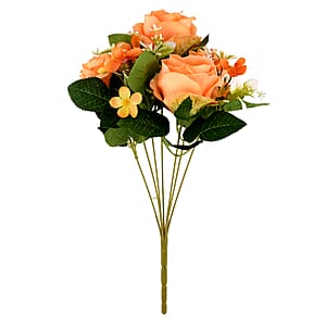 Livmore Orange Botanical Stem Decor Piece Artificial Flower