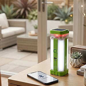 Livmore Green LED Solar and USB Rechargeable Torch