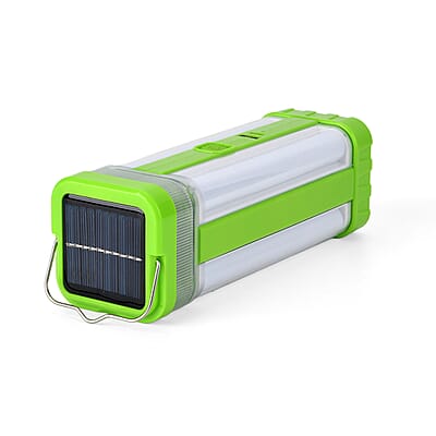 Livmore Green LED Solar and USB Rechargeable Torch