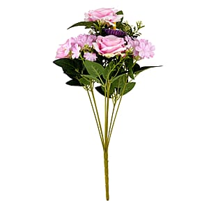 Livmore Pink Dual Size Bloom Stem D&eacute;cor Artificial Flower