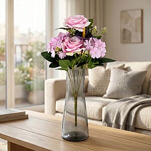 Livmore Pink Dual Size Bloom Stem D&eacute;cor Artificial Flower