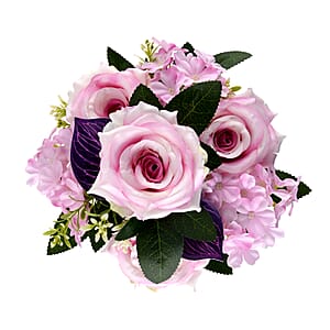 Livmore Pink Dual Size Bloom Stem D&eacute;cor Artificial Flower