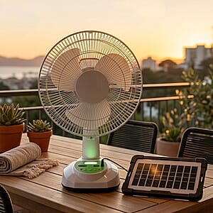 Desktop Fan Speed Adjustment with 2 LED Bulb