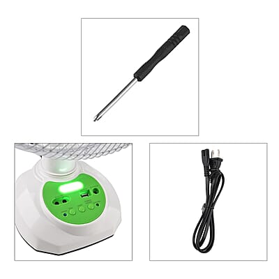 Desktop Fan Speed Adjustment with 2 LED Bulb