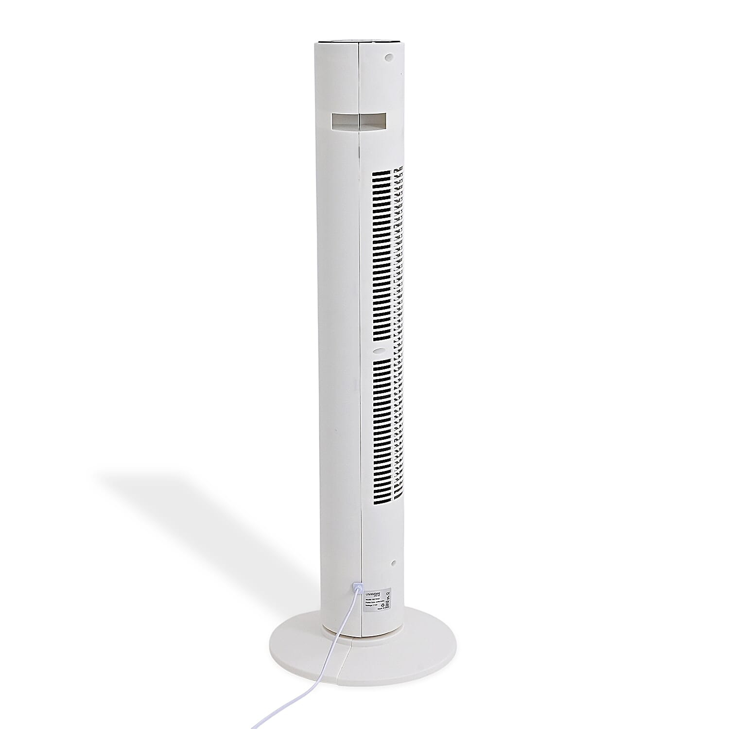 Livmore White Tower Fan (110V, 45W, 3 Speed Settings)
