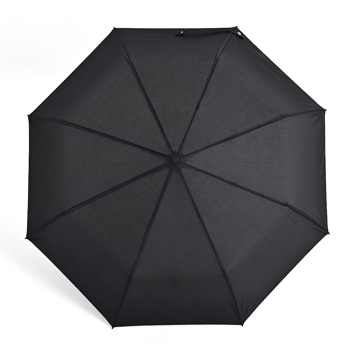 Livmore Black Three-Fold Umbrella image number 4