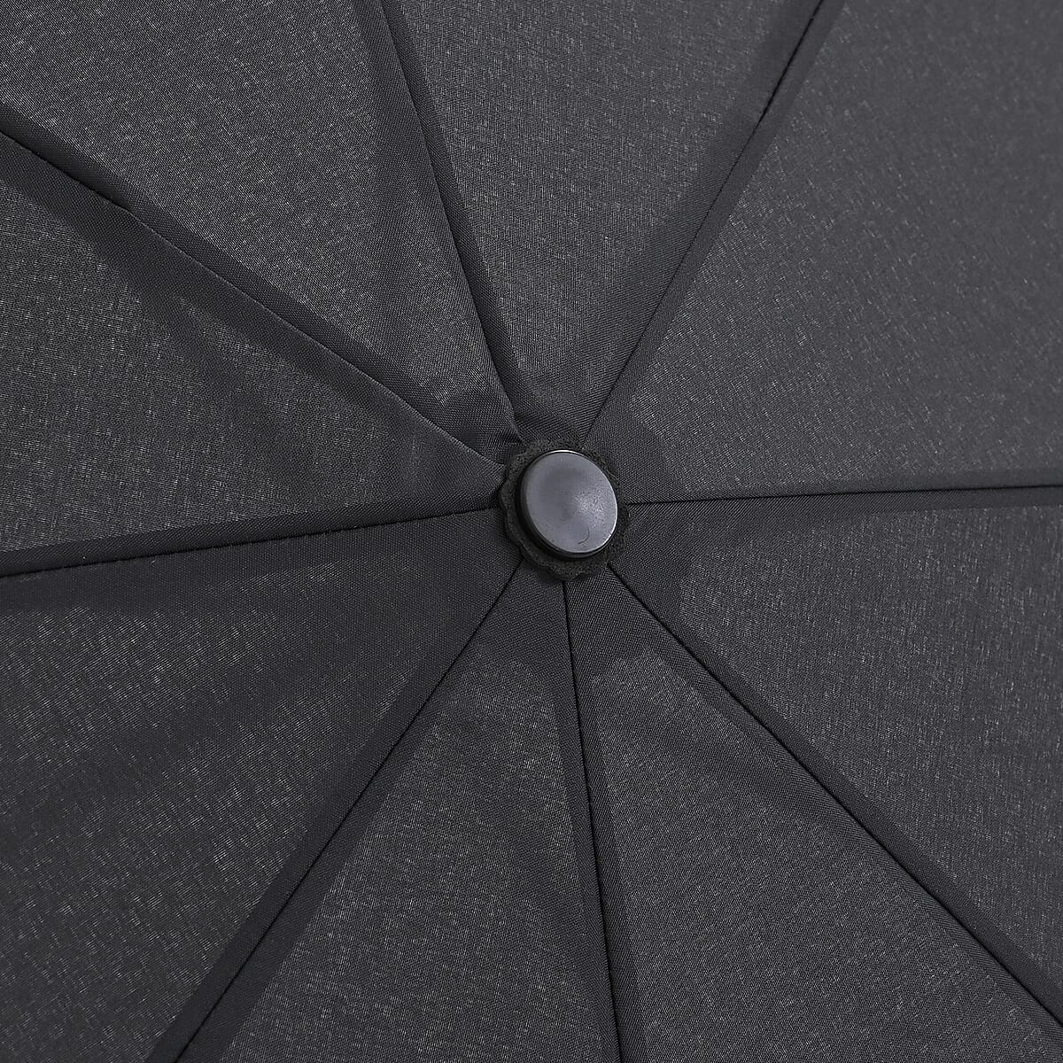 Livmore Black Three-Fold Umbrella image number 6