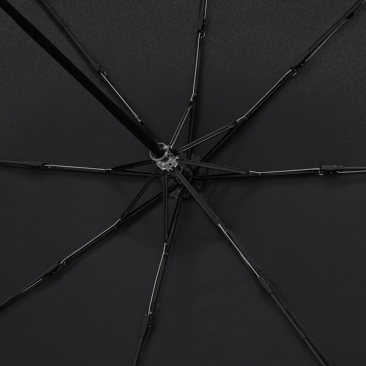 Livmore Black Three-Fold Umbrella image number 7