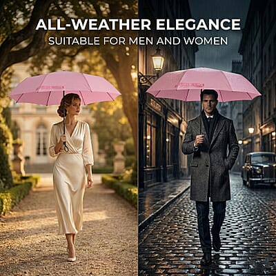 Livmore Pink Three-Fold Umbrella