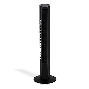 Livmore Black Tower Fan (110V, 45W, 3 Speed Settings)