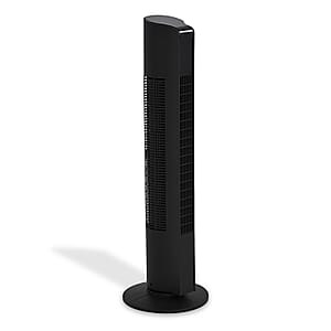 Livmore Black Tower Fan (110V, 45W, 3 Speed Settings)
