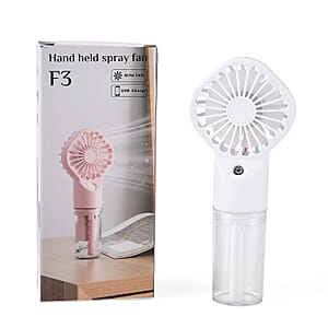 White Handheld Spray Fan