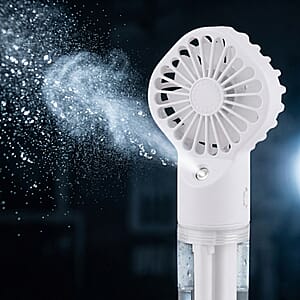 White Handheld Spray Fan