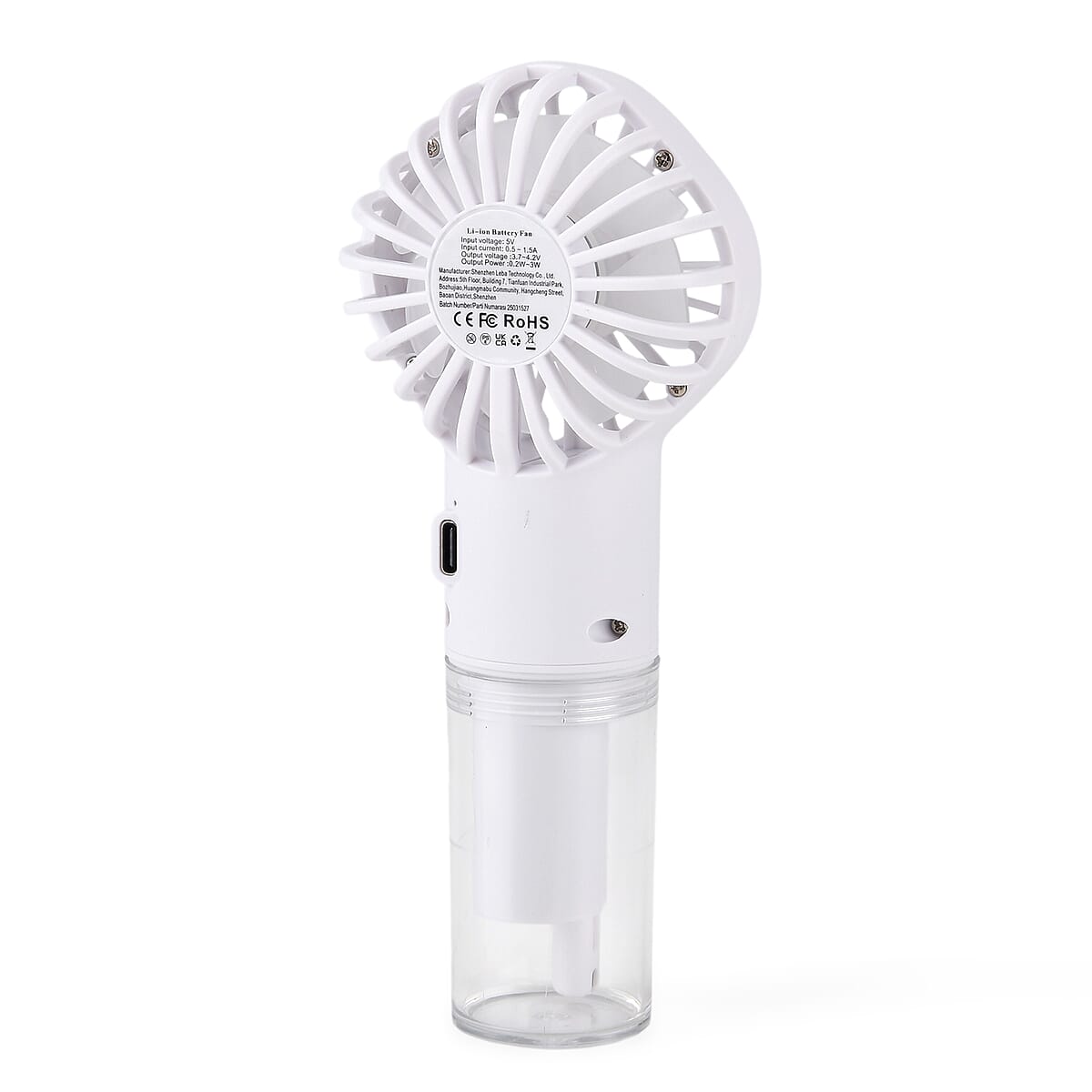 White Handheld Spray Fan image number 7