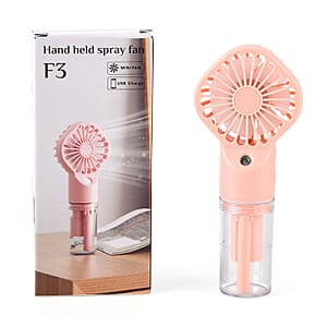 Pink Handheld Spray Fan