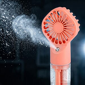 Pink Handheld Spray Fan