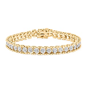 Diamond 0.50 ctw Bracelet in 14K YG Over and Sterling Silver (7.00 In)