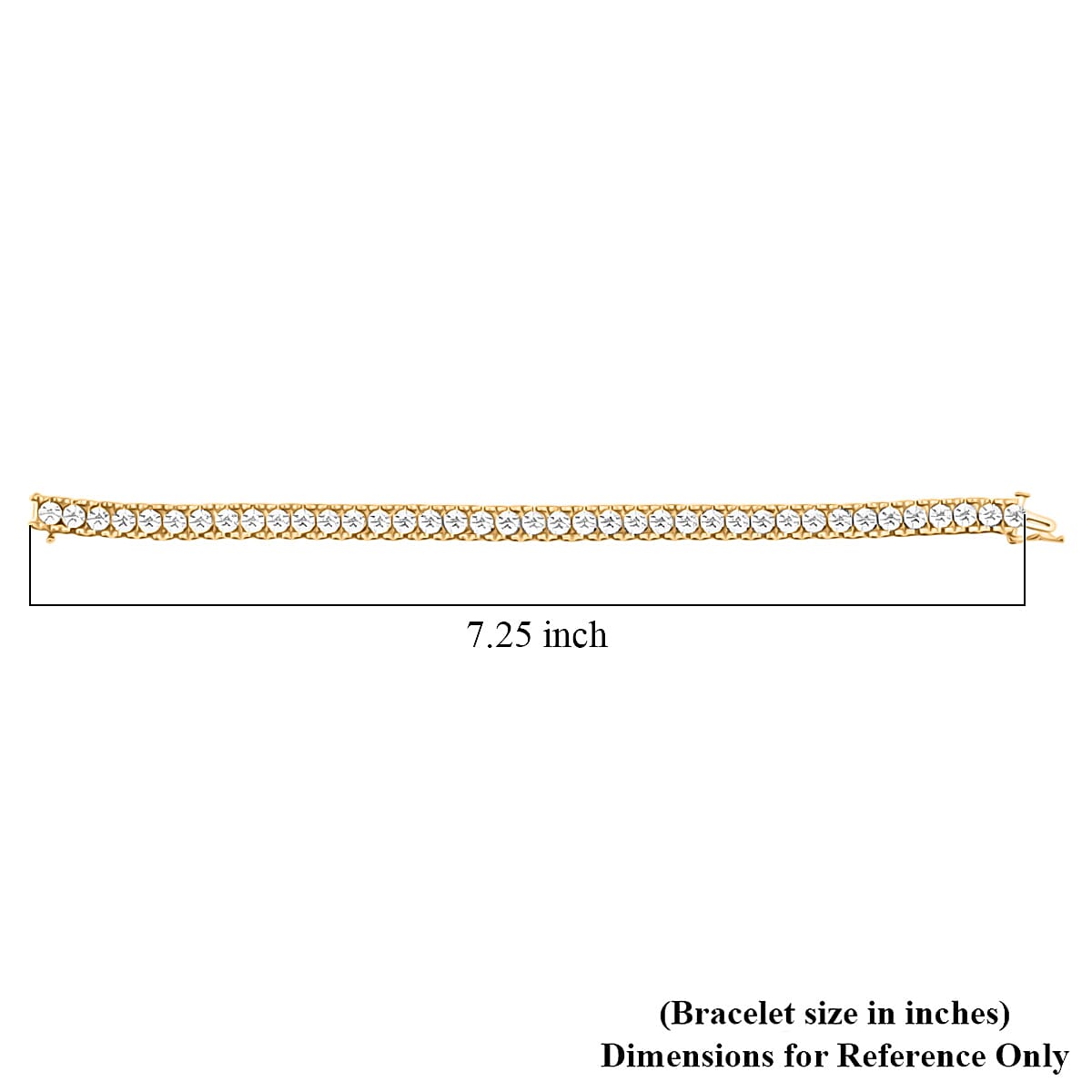 Diamond 0.50 ctw Bracelet in 14K YG Over and Sterling Silver (7.00 In)