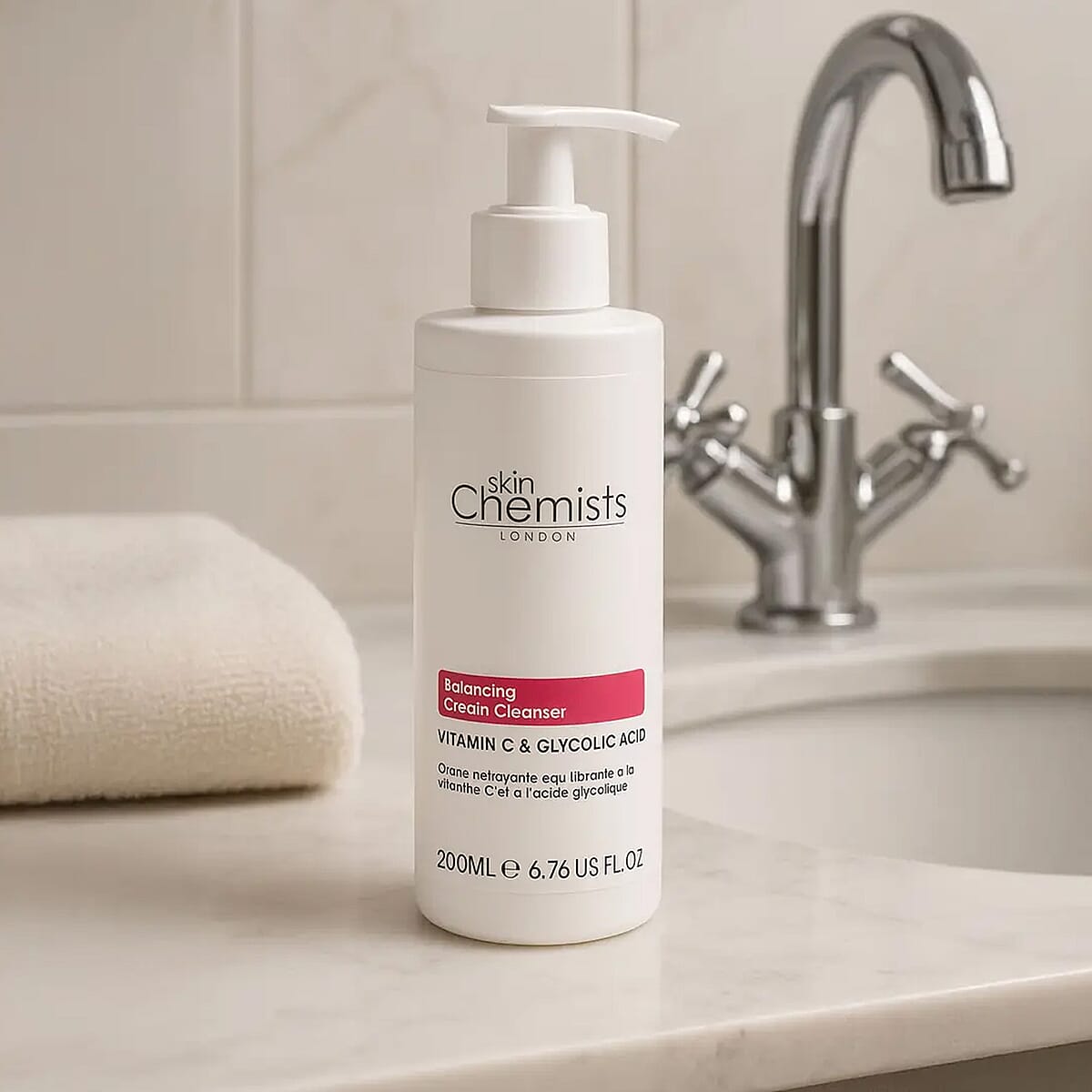 SkinChemists Set of 2 Balancing Vitamin C & Glycolic Acid Cream Cleanser (6.76 x2) image number 1