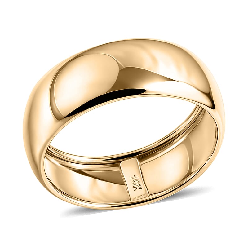 Band Ring in 10K Yellow Gold (Size 5.0) 1.35 Grams