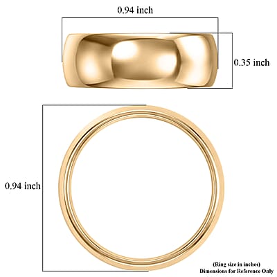 Band Ring in 10K Yellow Gold (Size 5.0) 1.35 Grams