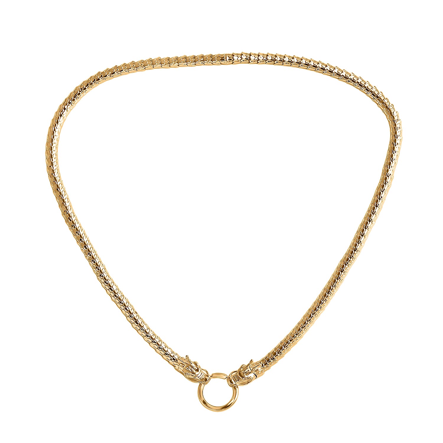 Luxoro Dragon Necklace in 10K Yellow Gold 23.40 Grams (18 Inches)