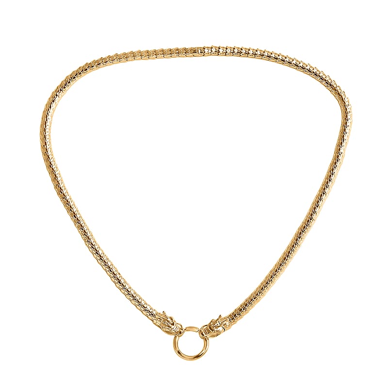 Luxoro Dragon Necklace in 10K Yellow Gold 23.40 Grams (18 Inches)