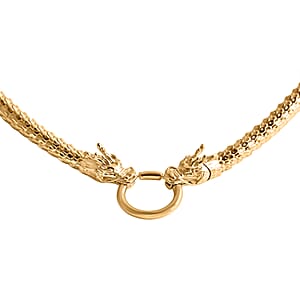 Luxoro Dragon Necklace in 10K Yellow Gold 23.40 Grams (18 Inches)