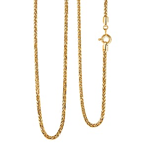 Triple Spiga Chain Necklace in 18K Yellow Gold 2.30 Grams 20 Inches
