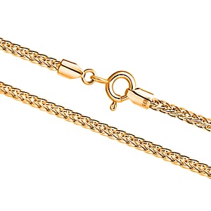 Triple Spiga Chain Necklace in 18K Yellow Gold 2.30 Grams 20 Inches