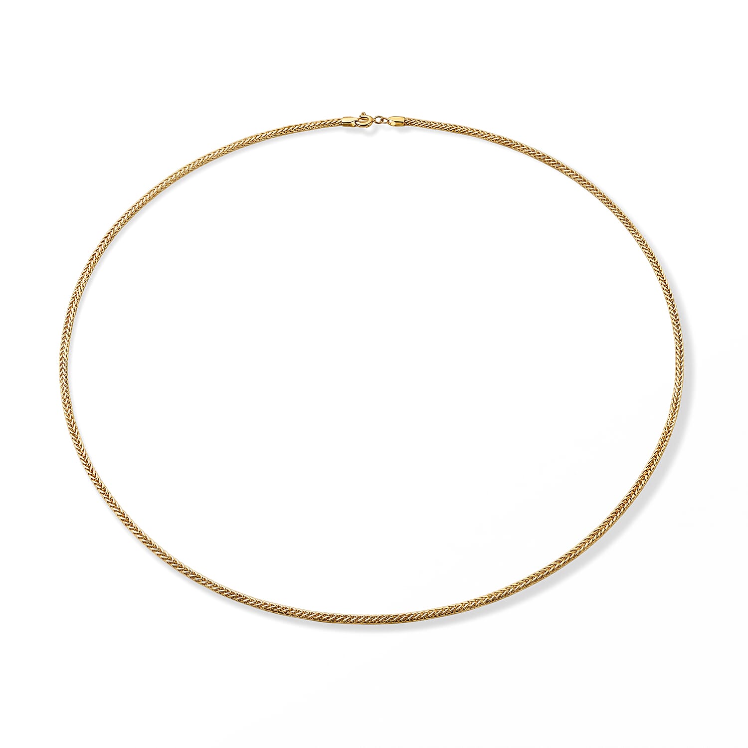 Triple Spiga Chain Necklace in 18K Yellow Gold 2.30 Grams 20 Inches