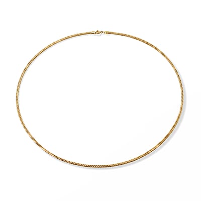 Triple Spiga Chain Necklace in 18K Yellow Gold 2.30 Grams 20 Inches